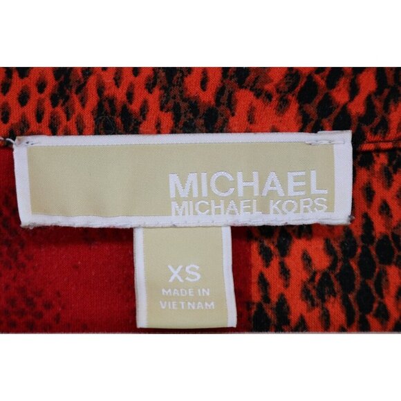 Michael Kors Long Sleeve Roll-Tabbed Dress-Size XS-Chains - Picture 8 of 12